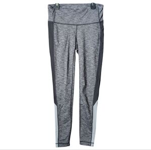 Athleta Womens Small Gray Black Leggings Workout Yoga Pants Athletic Stretch EUC